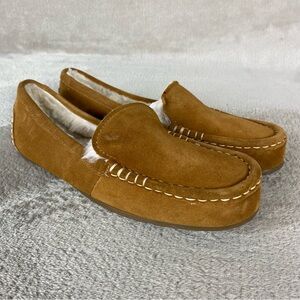Koolaburra by UGG Lezly Slippers Womens Size 8 Chestnut Suede Moccasin Shoes NEW